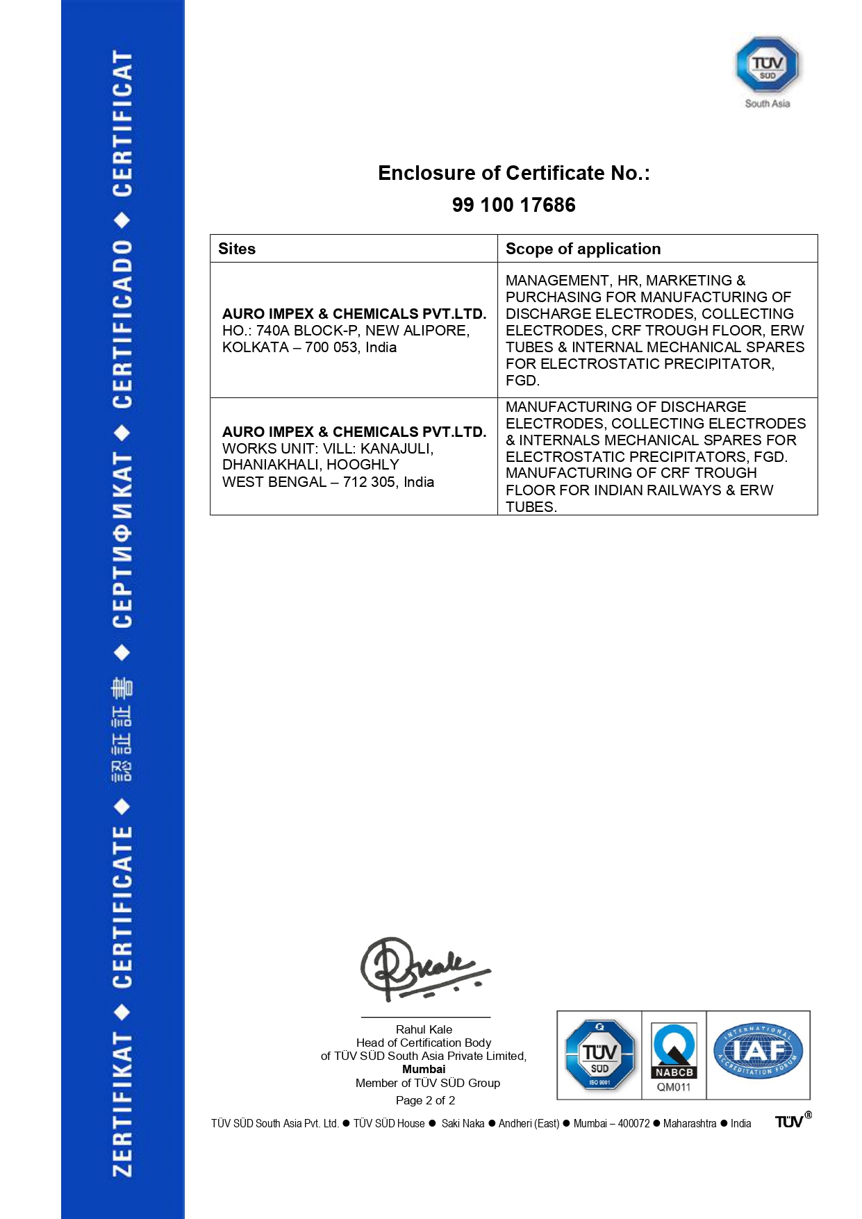 WELCOME TO AURO IMPEX CHEMICALS LIMITED